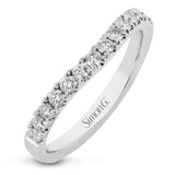 This gorgeous engagement ring makes quite the appearance with .83 ctw of round diamonds along with .83 ctw of baguette diamonds.