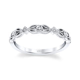 14 KT White Gold Fashion Band With 0.05 ctw