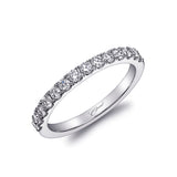 Wedding Band 14 KT White Gold With 0.47 ctw