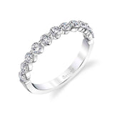 0.75TW 1-PRONG DIAMOND BAND PLAT 