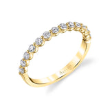 0.42TW 1-PRONG DIAMOND BAND 14K YG