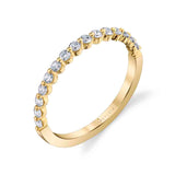 0.30TW 1-PRONG DIAMOND BAND 18K YELLOW
