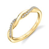 Twist Diamond Wedding Band - Evangeline