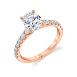 Oval Cut Classic Engagement Ring - Veronique