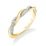 0.12TW DIAMOND TWISTED BAND **STACKABLE** 18KTT