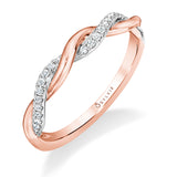 0.12TW DIAMOND TWISTED BAND **STACKABLE** 18KTT