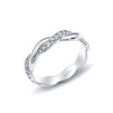 14 KT White Gold Fashion Band With 0.31 ctw