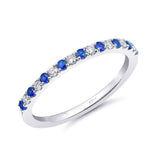 14 KT White Gold Fashion Band With 0.11 ctw