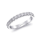 Wedding Band 14 KT White Gold With 0.47 ctw