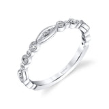 14 KT White Gold Fashion Band With 0.14 ctw