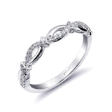 14 KT White Gold Fashion Band With 0.11 ctw