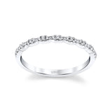 14 KT White Gold Fashion Band With 0.09 ctw