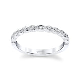 14 KT White Gold Fashion Band With 0.09 ctw